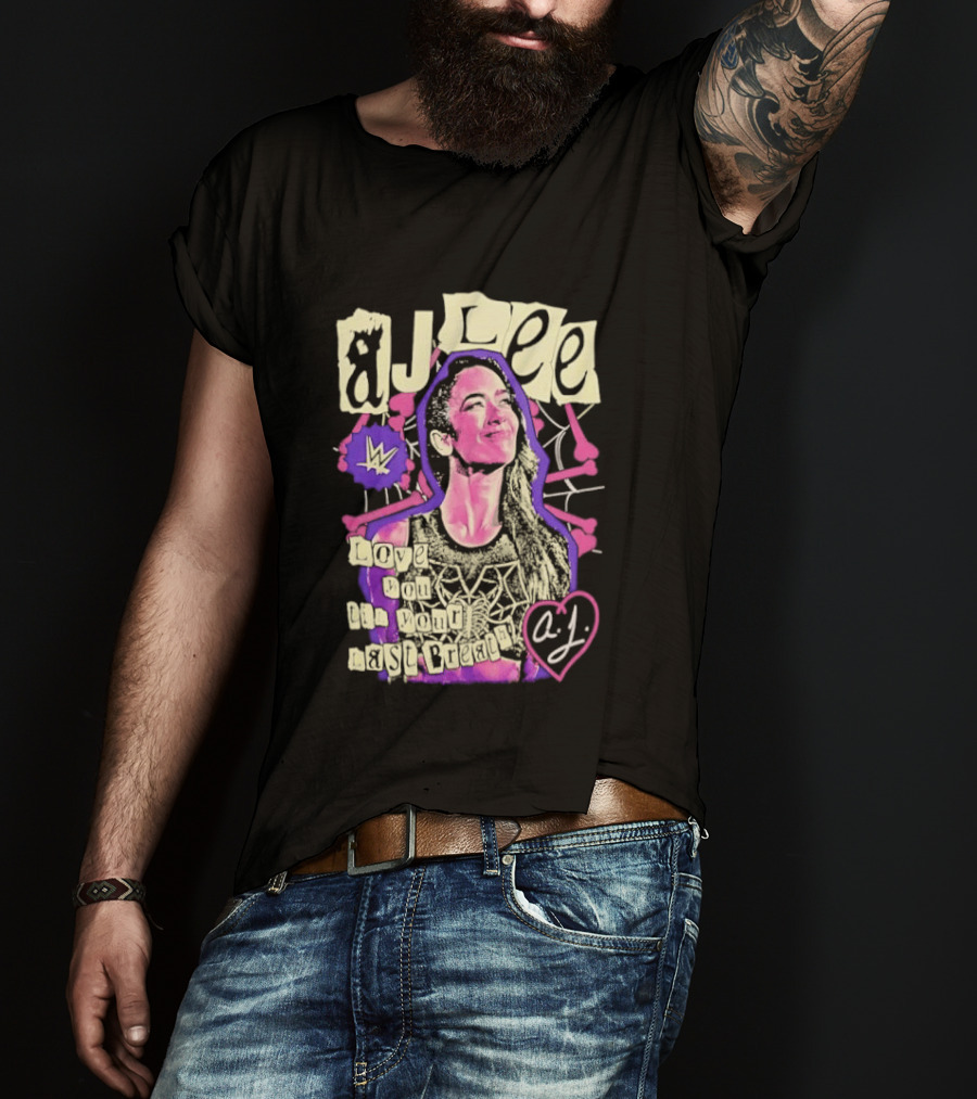 AJ Lee Love You Til Your Last Breath Star Power Heart T-Shirt