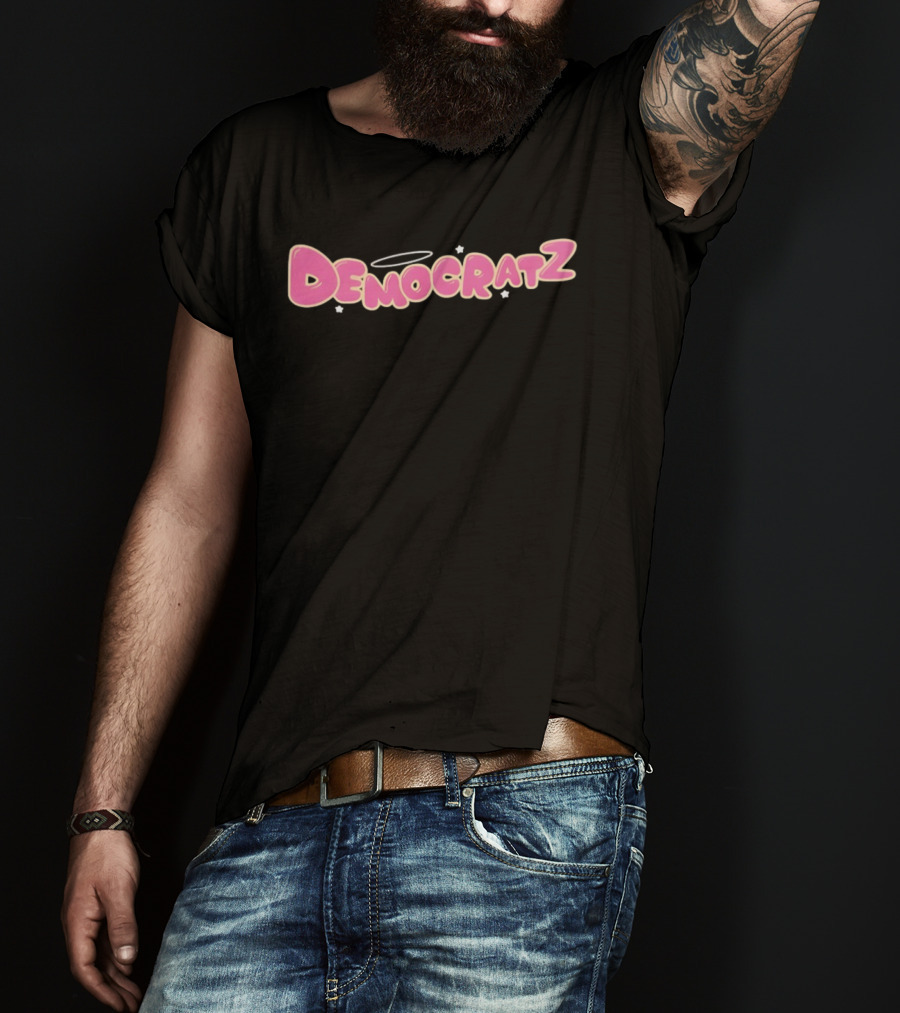 Democratz Democratic Party Pink Halo Comic T-Shirt