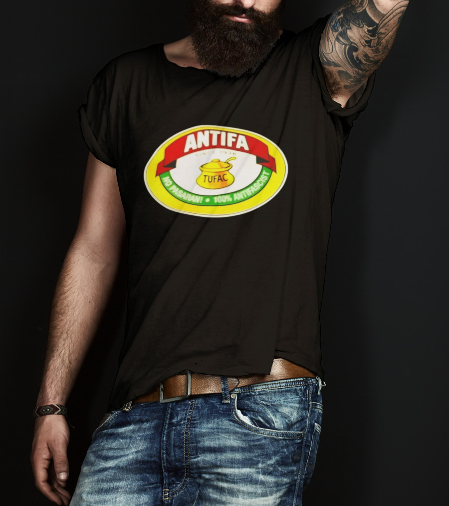 ANTIFA Since 1930 TUFAC No Pasaran 100% Antifascist T-Shirt