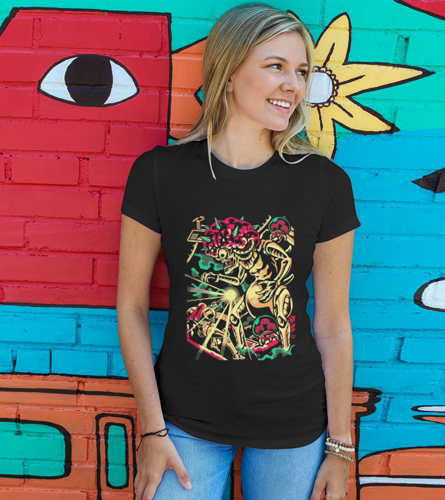Arace Rampage Energetic Monster Battle Explosion T-Shirt