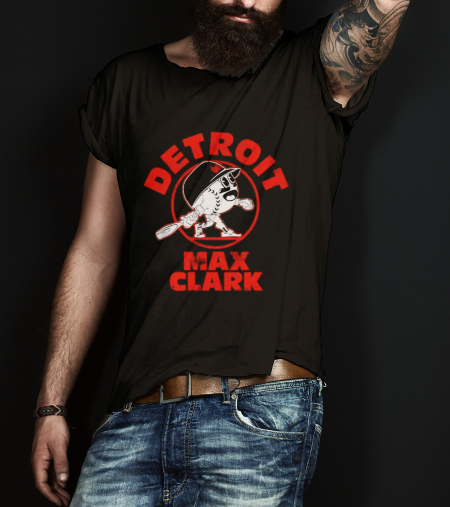 Detroit Tigers Max Clark Baseball Buddies T-Shirt