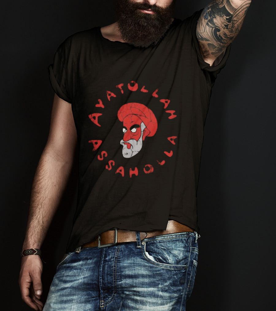 Ayatollah Assaholla Red Face T-Shirt