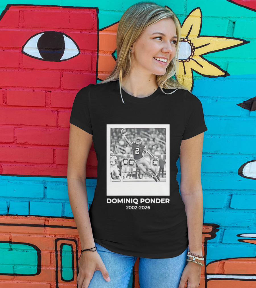 DOMINIQ PONDER 2002 2026 RIP Memory In Colorado Buffaloes Football T-Shirt