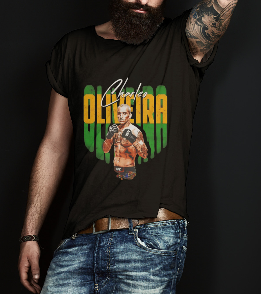 Charles Oliveira UFC Fighter Signature Pose T-Shirt