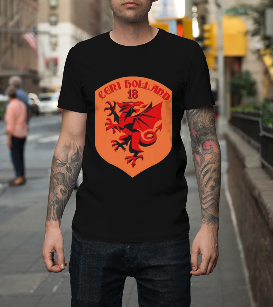 Ceri Holland 18 Red Dragon T-Shirt