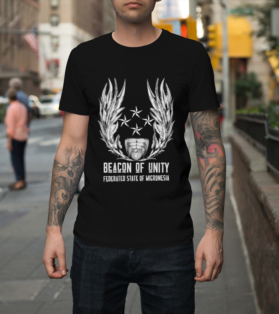 Beacon Of Unity Federated State Of Micronesia Four Stars Laurel T-Shirt