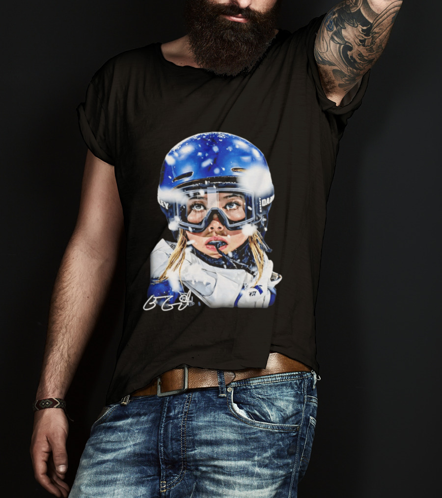Eileen Gu Aura Snowboard Oakley Goggles Winter Sports T-Shirt