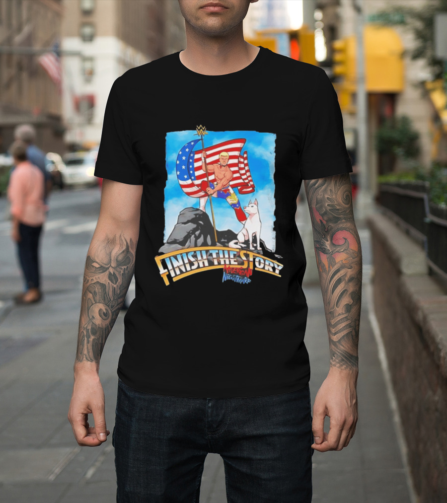 Cody Rhodes Finish The Story American Nightmare WWE Flag T-Shirt
