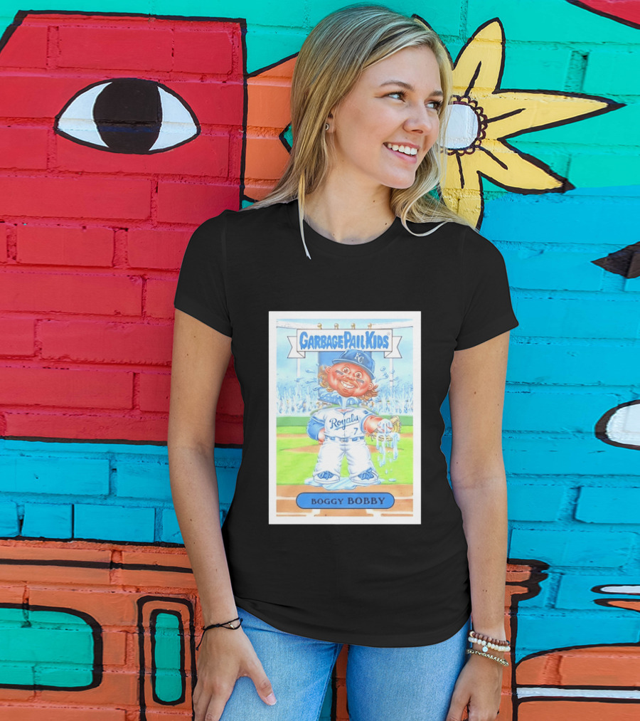 Garbage Pail Kids Boggy Bobby Royals KC Baseball Card T-Shirt