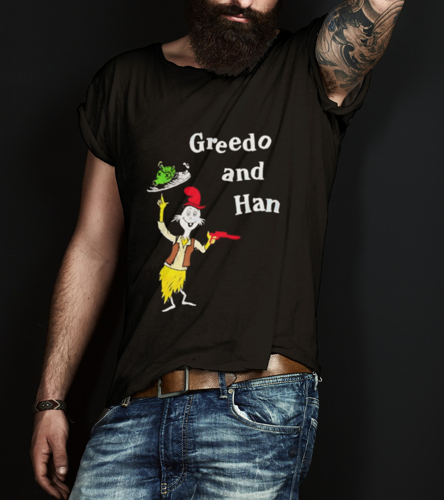 Greedo And Han Dr Seuss Blaster T-Shirt