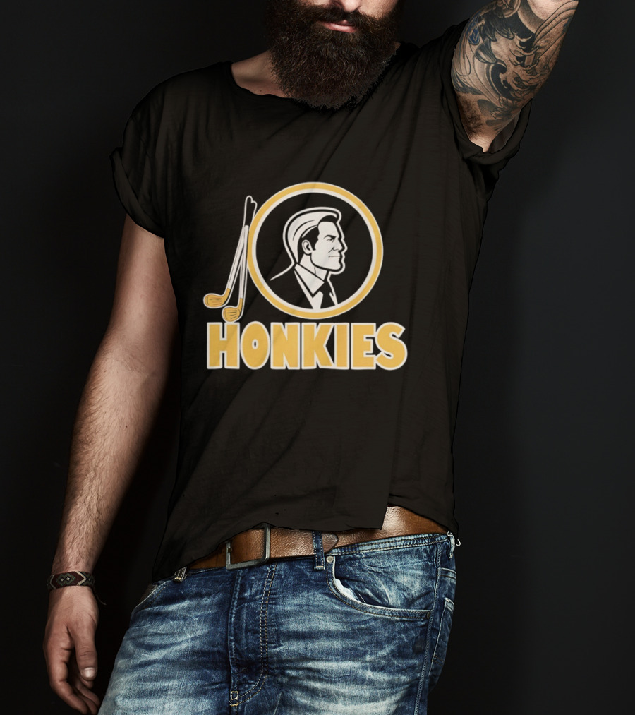 Honkies Washington Commander Golf Icon Circular Motif T-Shirt