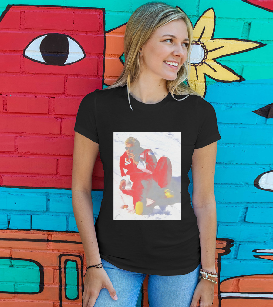 Ice Man Kimi Raikkonen F1 Ferrari Team Racing Legend T-Shirt