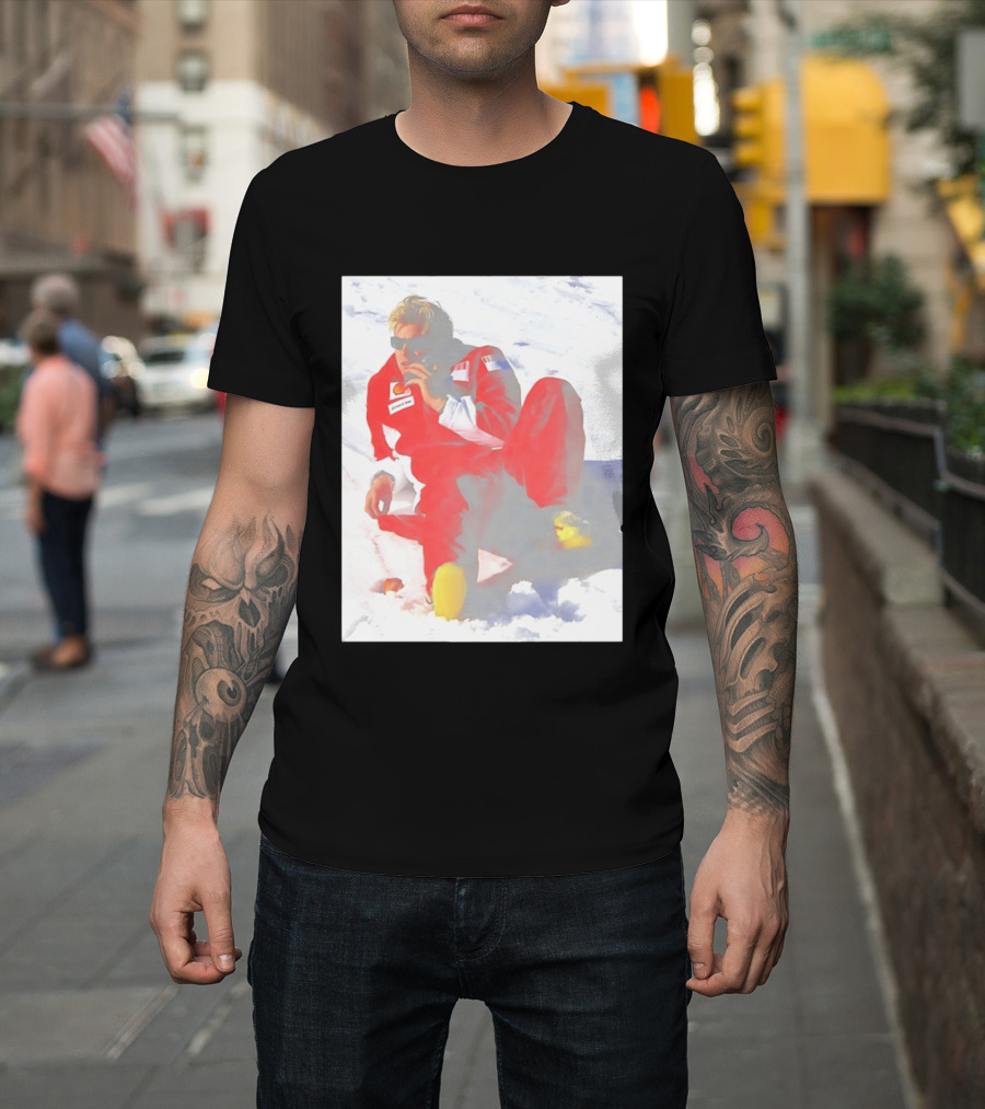 Ice Man Kimi Raikkonen F1 Ferrari Team Racing Legend T-Shirt