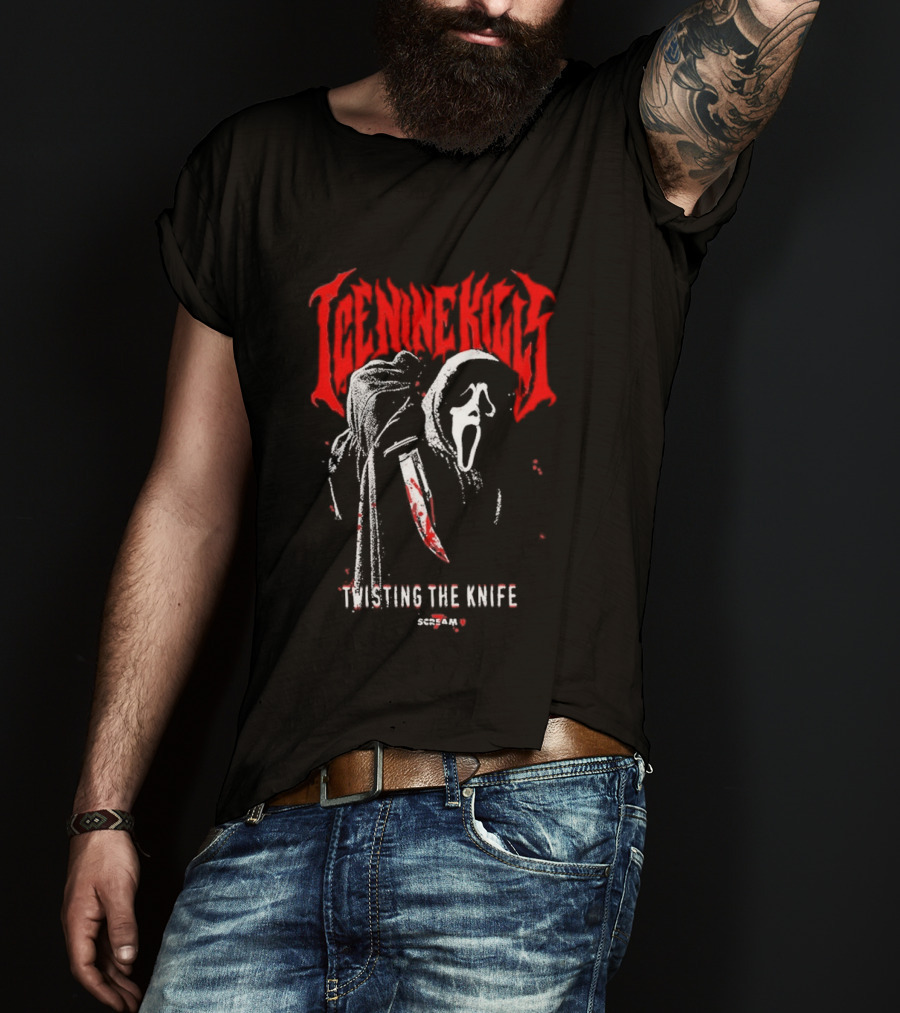 Ice Nine Kills Twisting The Knife Ghostface Scream 7 T-Shirt