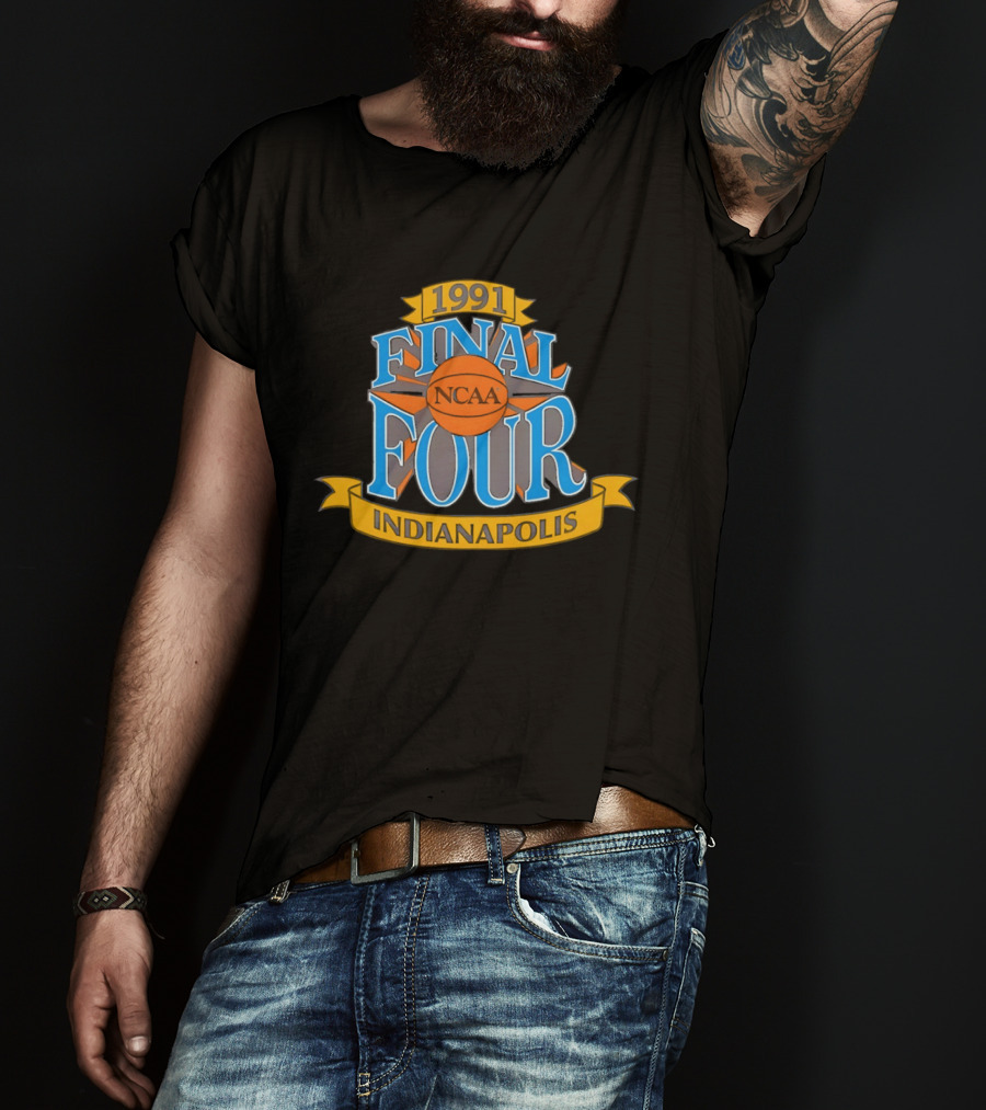 1991 Indianapolis NCAA Final Four Basketball Tournament T-Shirt