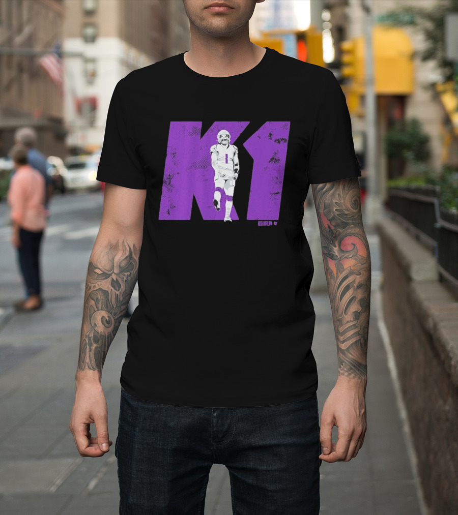 Kyler Murray K1 Purple Football Minnesota Player T-Shirt