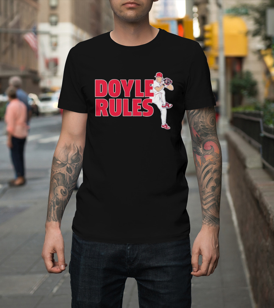 Doyle Rules St Louis Cardinals Pitcher Action T-Shirt