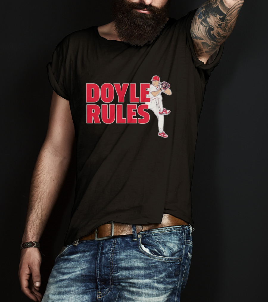 Doyle Rules St Louis Cardinals Pitcher Action T-Shirt