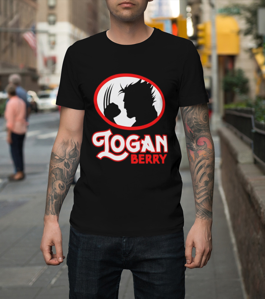 Logan Berry Marvel Wolverine Silhouette Claw T-Shirt