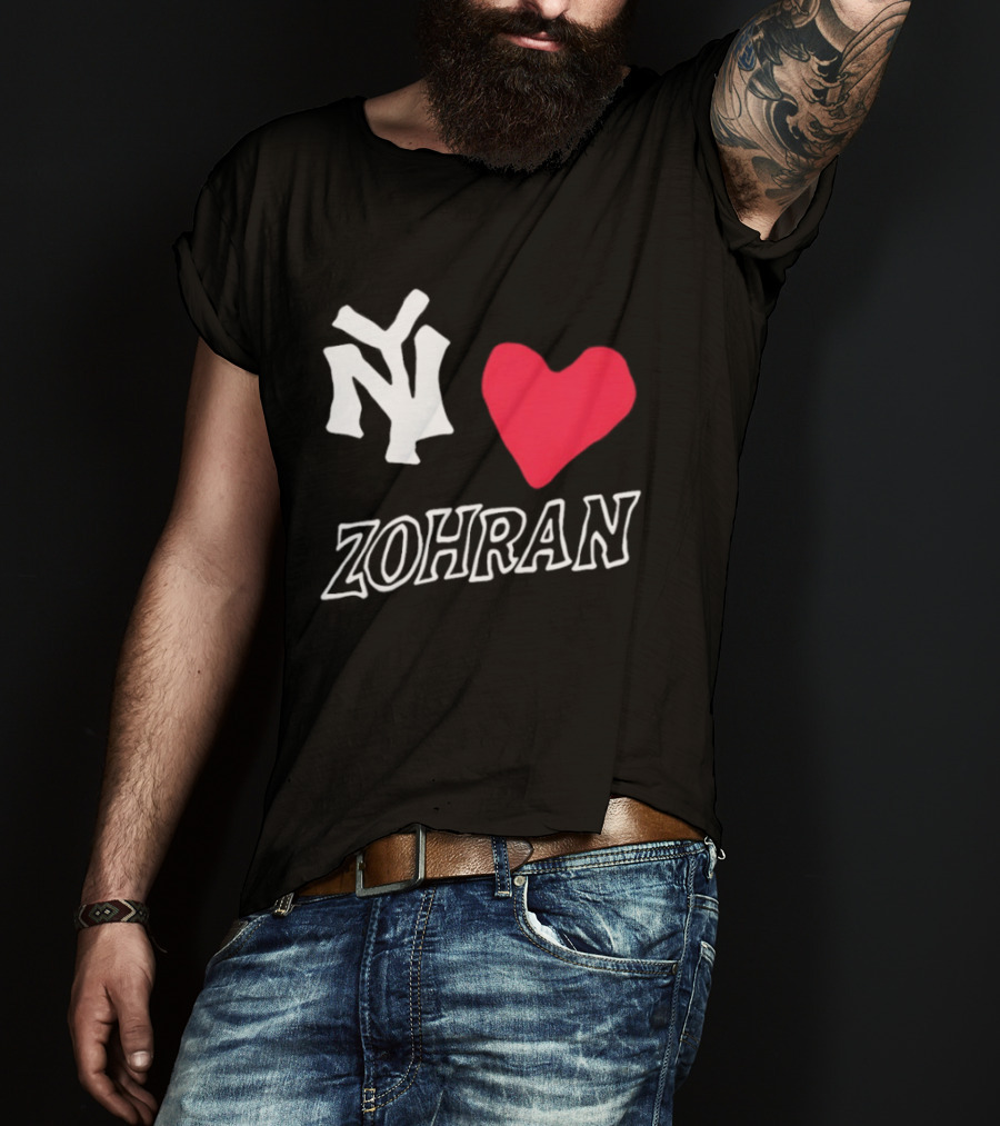 NY Yankees Heart Zohran T-Shirt