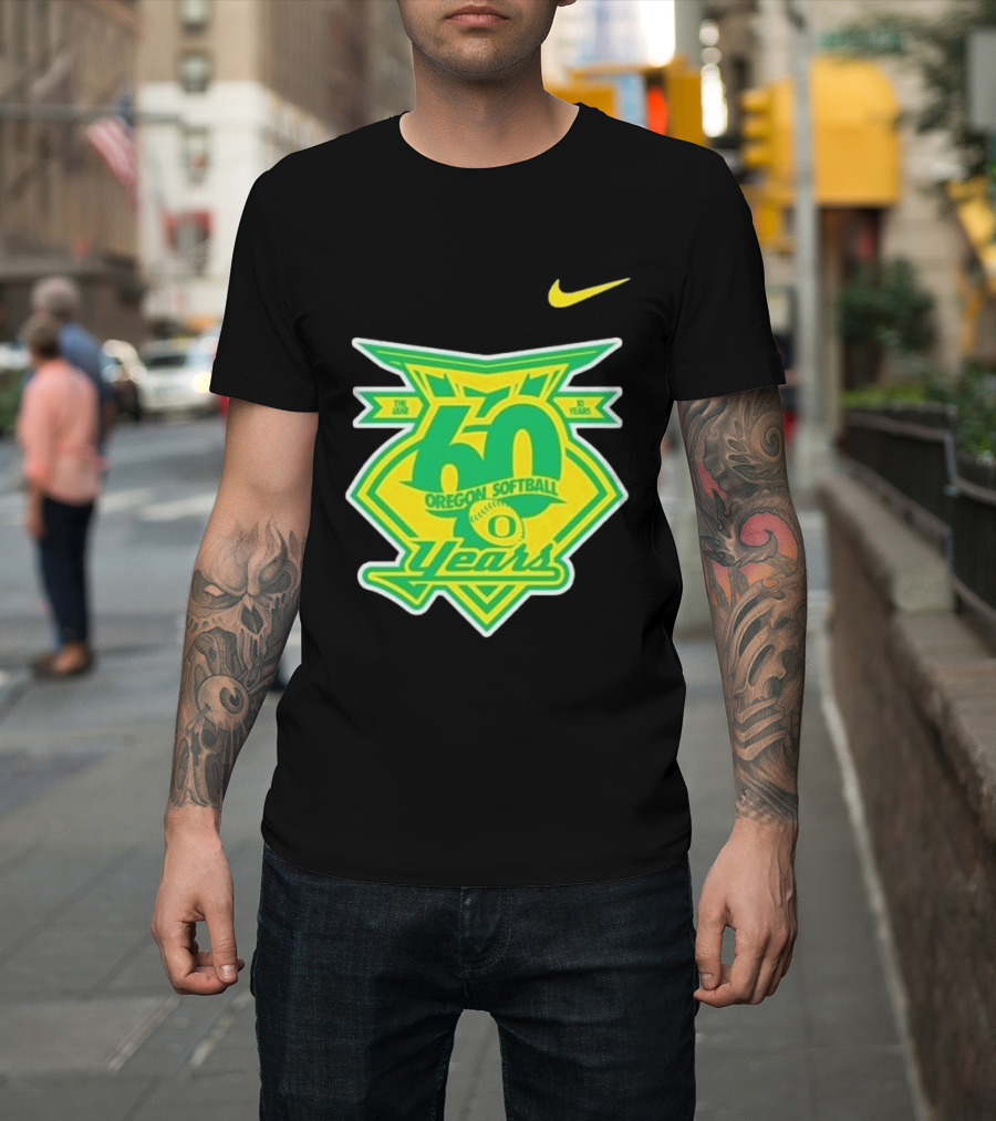 Nike Oregon Softball 60 Years Anniversary T-Shirt