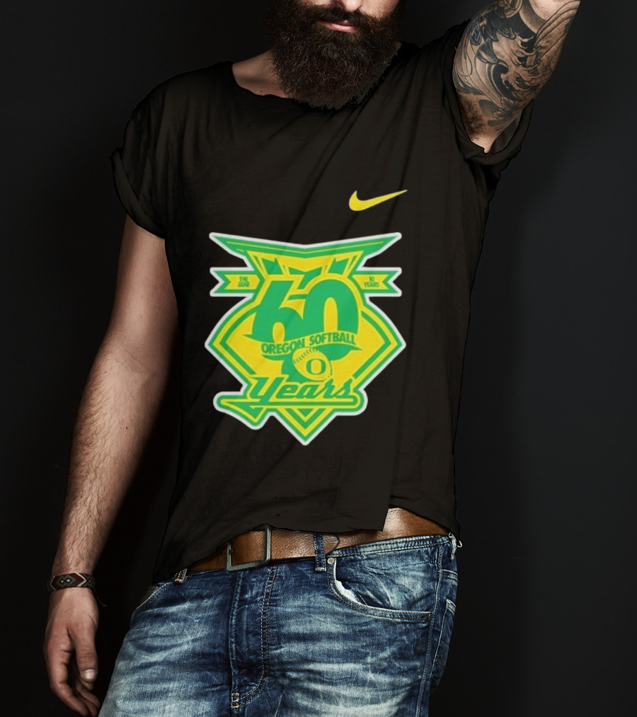 Nike Oregon Softball 60 Years Anniversary T-Shirt