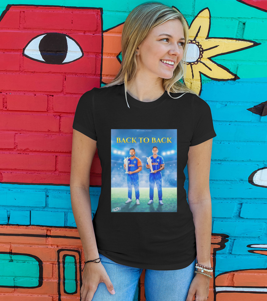 Back To Back India T20 World Cup Rohit Sharma Suryakumar Yadav T-Shirt