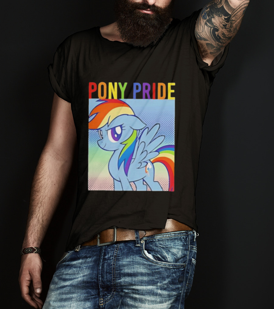 Rainbow Dash Pony Pride My Little Pony Rainbow T-Shirt