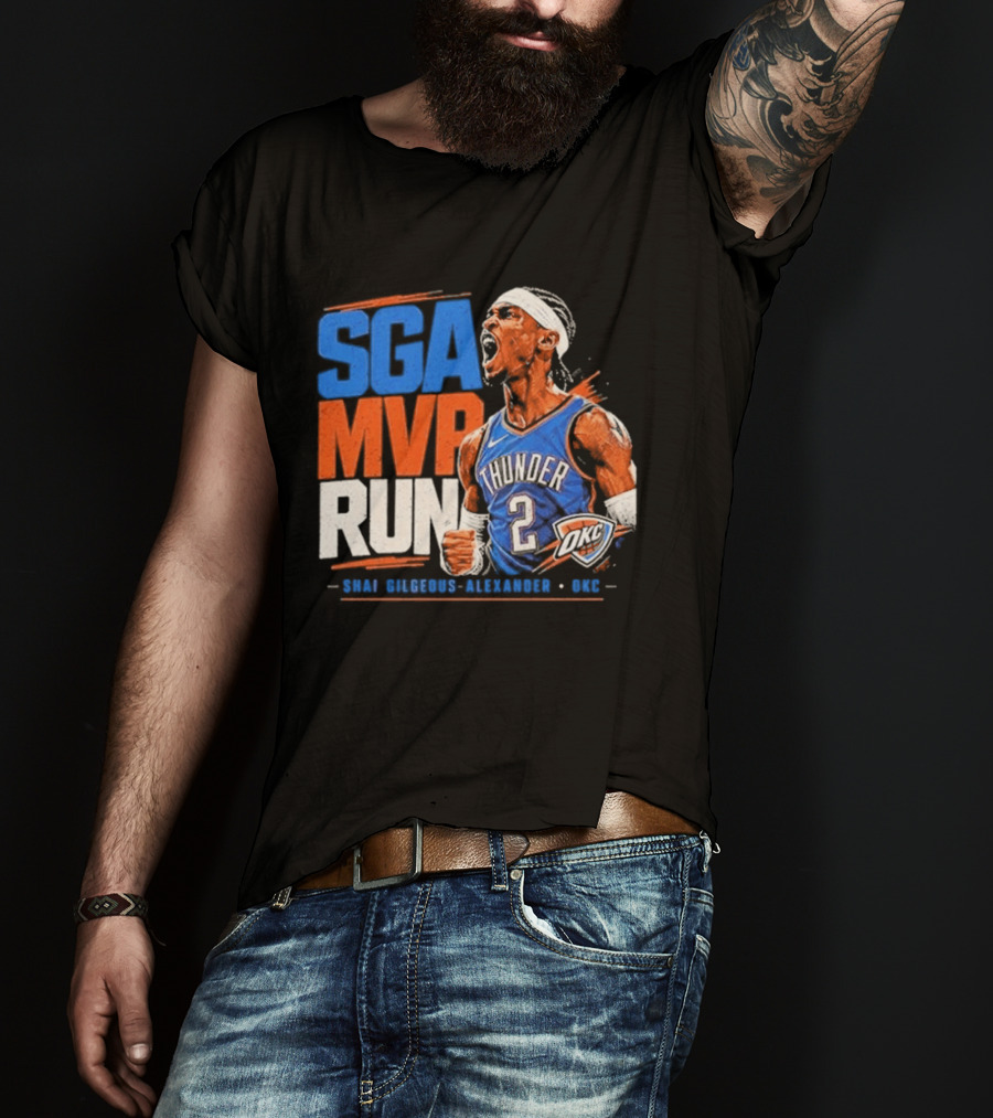 SGA MVP Run Shai Gilgeous Alexander OKC Thunder 2 T-Shirt