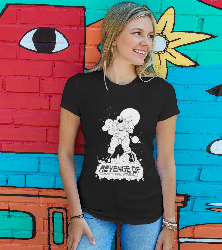 Revenge Of Comics And Pinball Spacesuit Cosmic Warrior Planet Battle T-Shirt