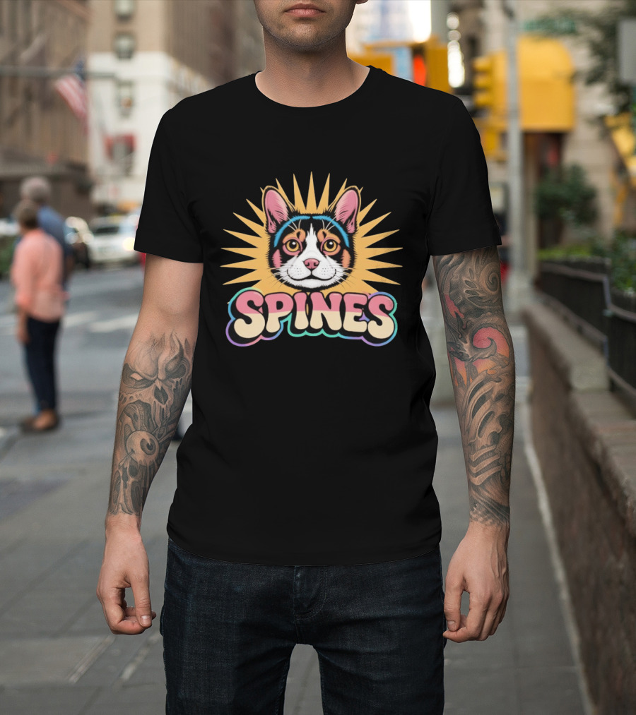 Spines Cat Radiant Sunburst T-Shirt