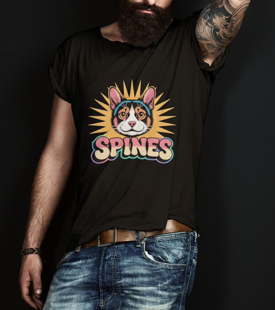 Spines Cat Radiant Sunburst T-Shirt