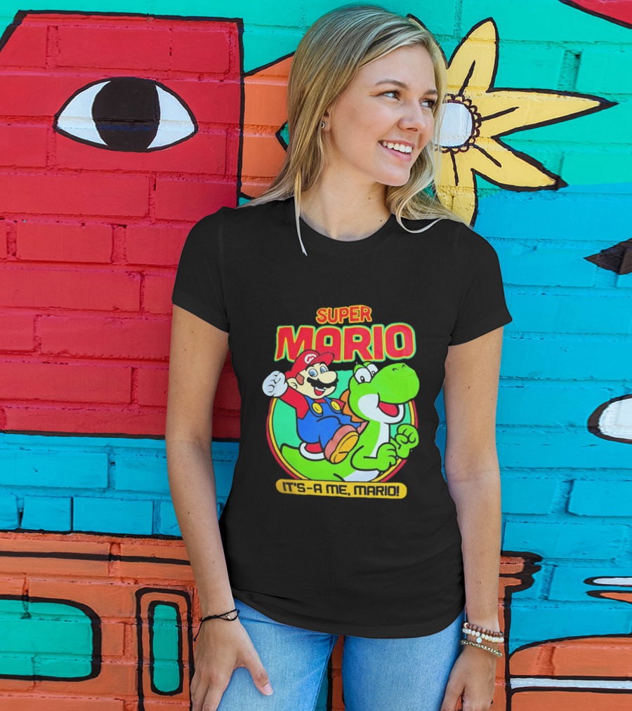 Super Mario Yoshi It's A Me Mario Nostalgic Adventure T-Shirt