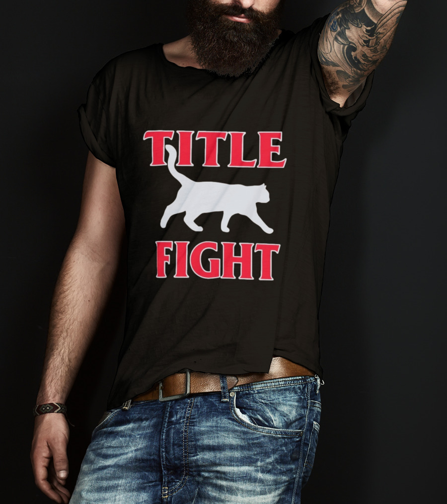 Title Fight Cat Silhouette Stray Rats Fanmade T-Shirt