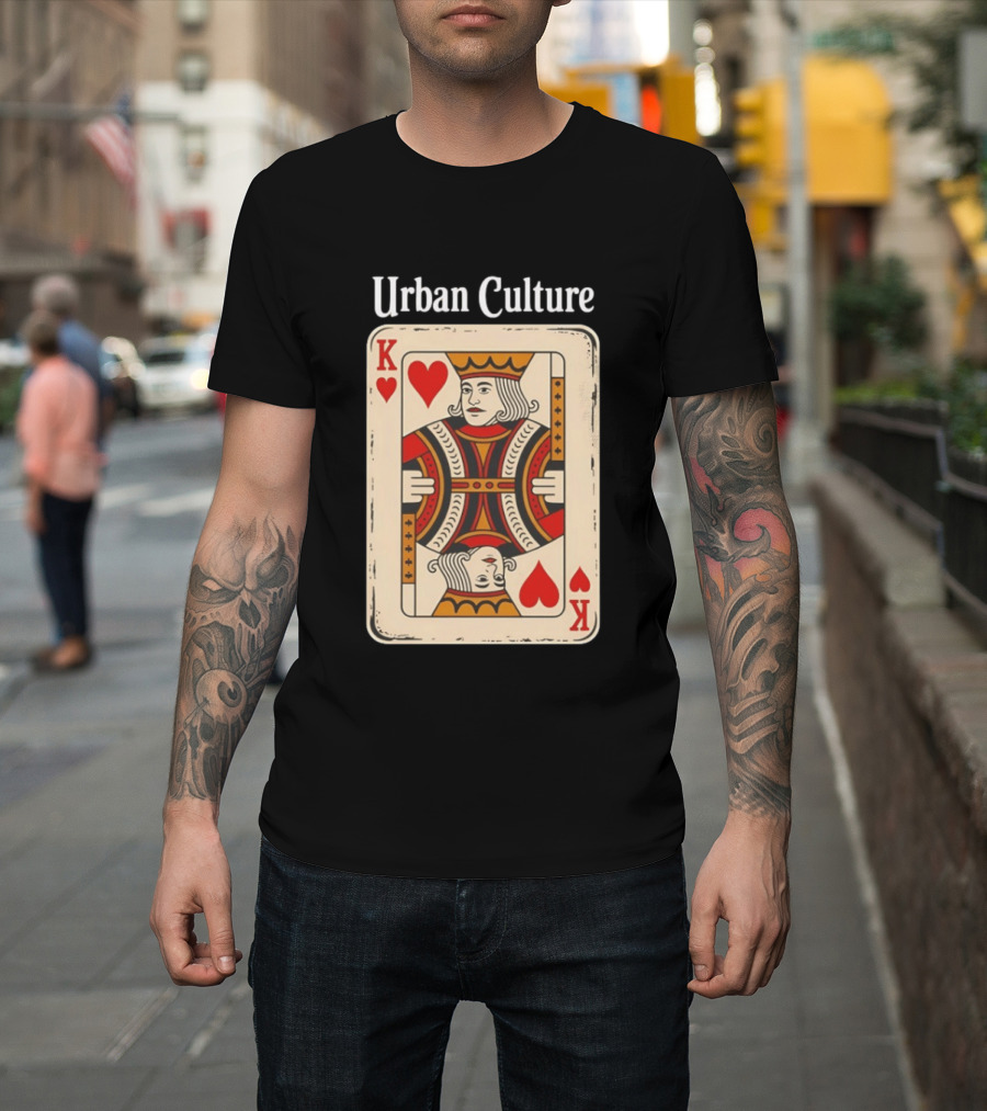 Urban Culture King Of Hearts Card T-Shirt