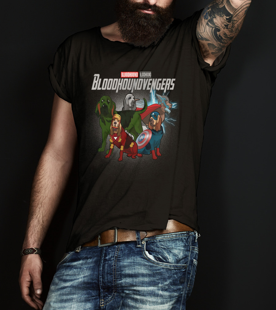 Bloodhound Bloodhoundvengers Superhero Dogs T-Shirt