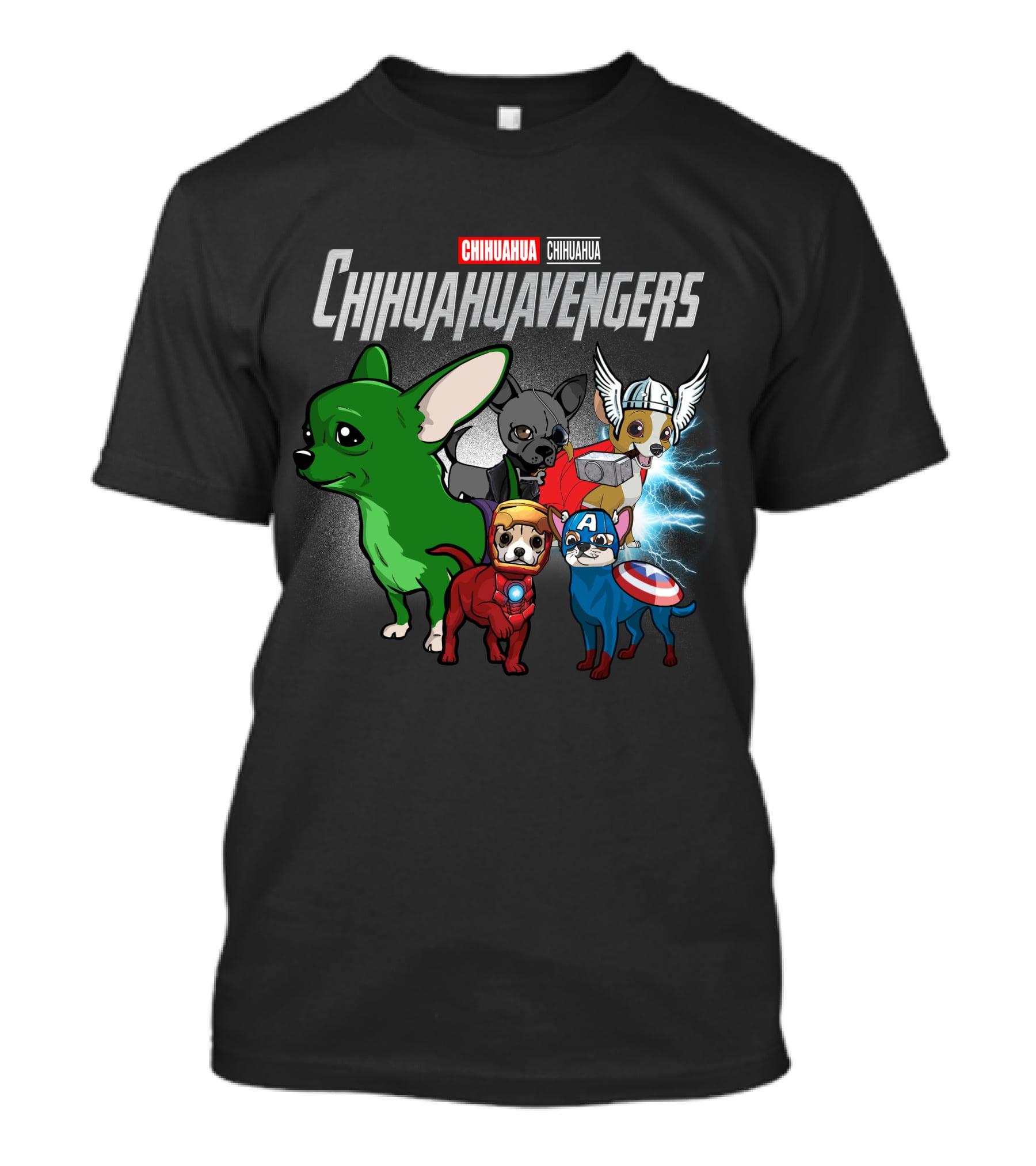 Chihuahua Chihuahuavengers Avengers Hero Dogs T-Shirt