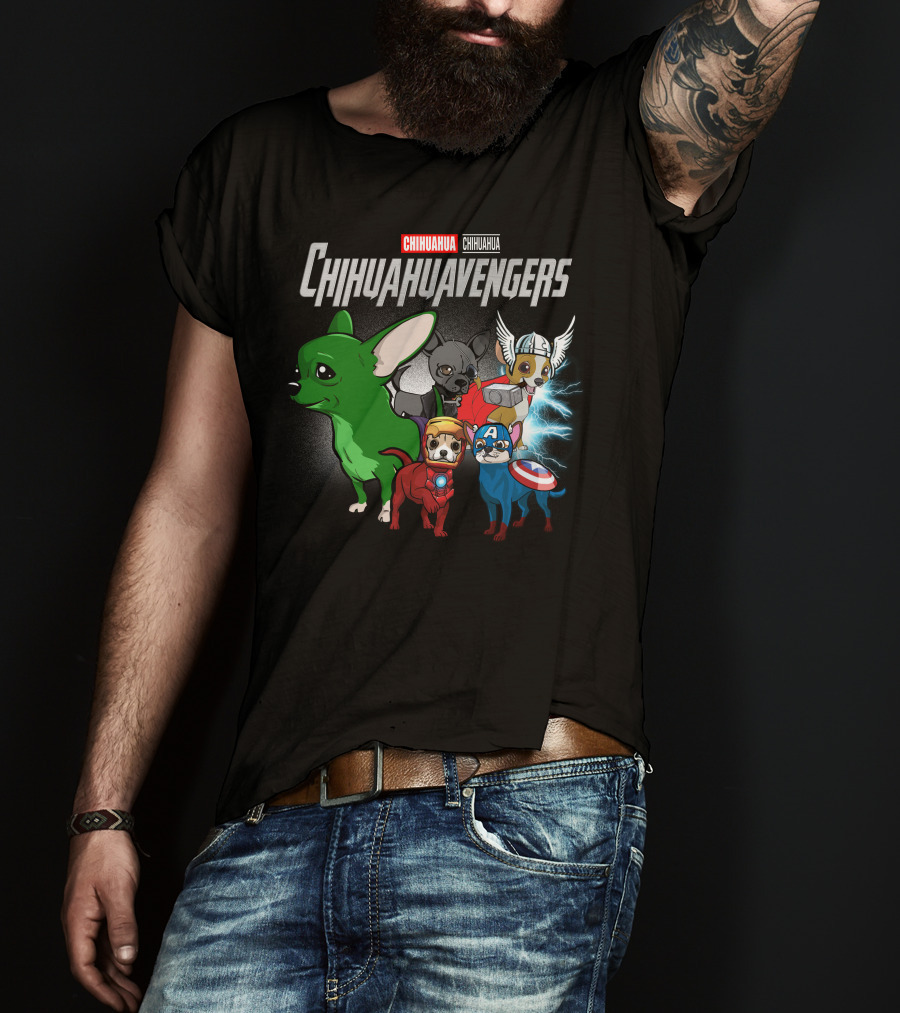 Chihuahua Chihuahuavengers Avengers Hero Dogs T-Shirt