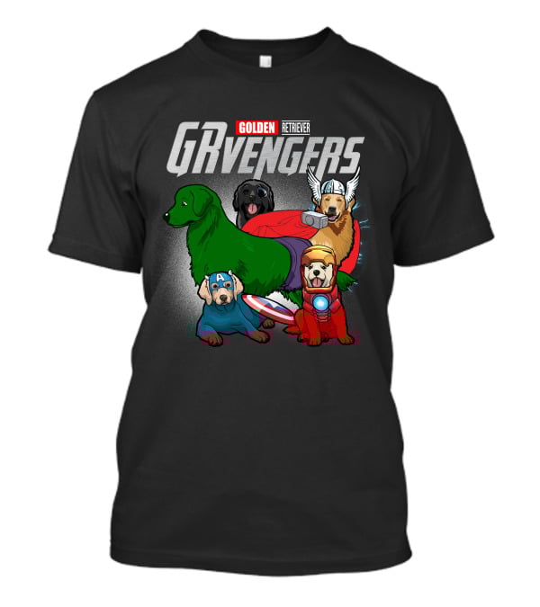 Golden Retriever GRvengers Superhero Dogs T-Shirt