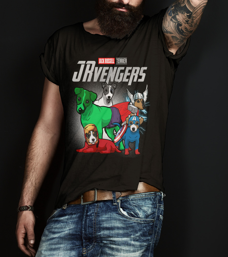 Jack Russell Terrier JRvengers Avengers Dog Costumes T-Shirt