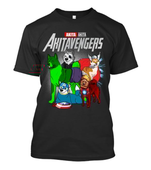 Akita Akitavengers Marvel Dog Heroes T-Shirt