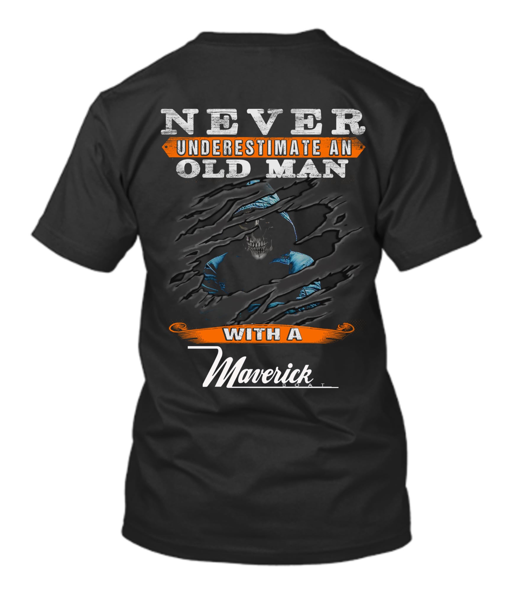 Never Underestimate An Old Man With A Maverick T-Shirt