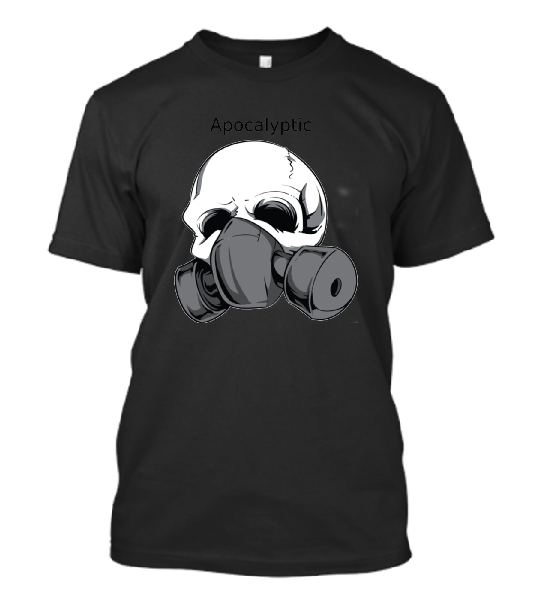 Apocalyptic Skull With Gas Mask 39688 T-Shirt