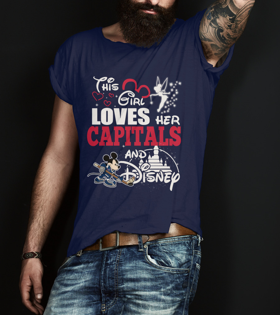 This Girl Loves Her Capitals And Disney T-Shirt