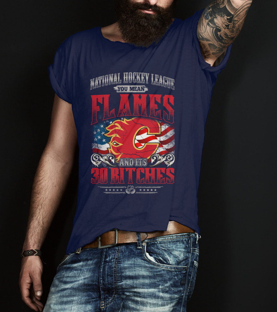 National Hockey League You Mean Flames And It's 30 Bitches T-Shirt