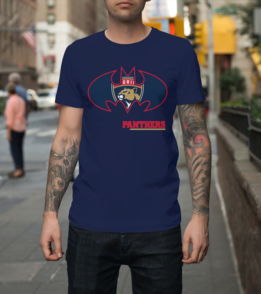 Florida Panthers Bat Symbol Badge T-Shirt