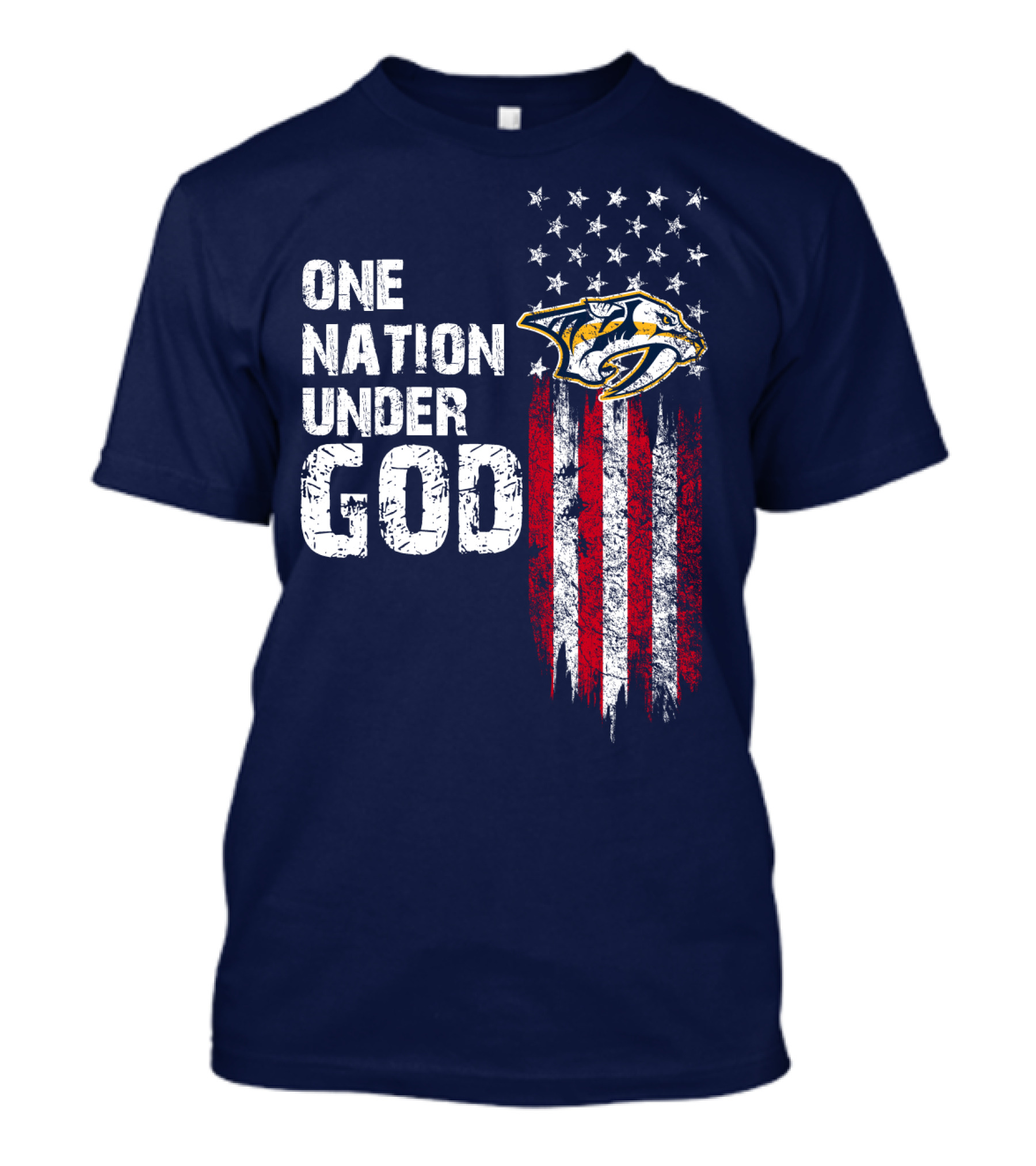 One Nation Under God Nashville Predators T-Shirt