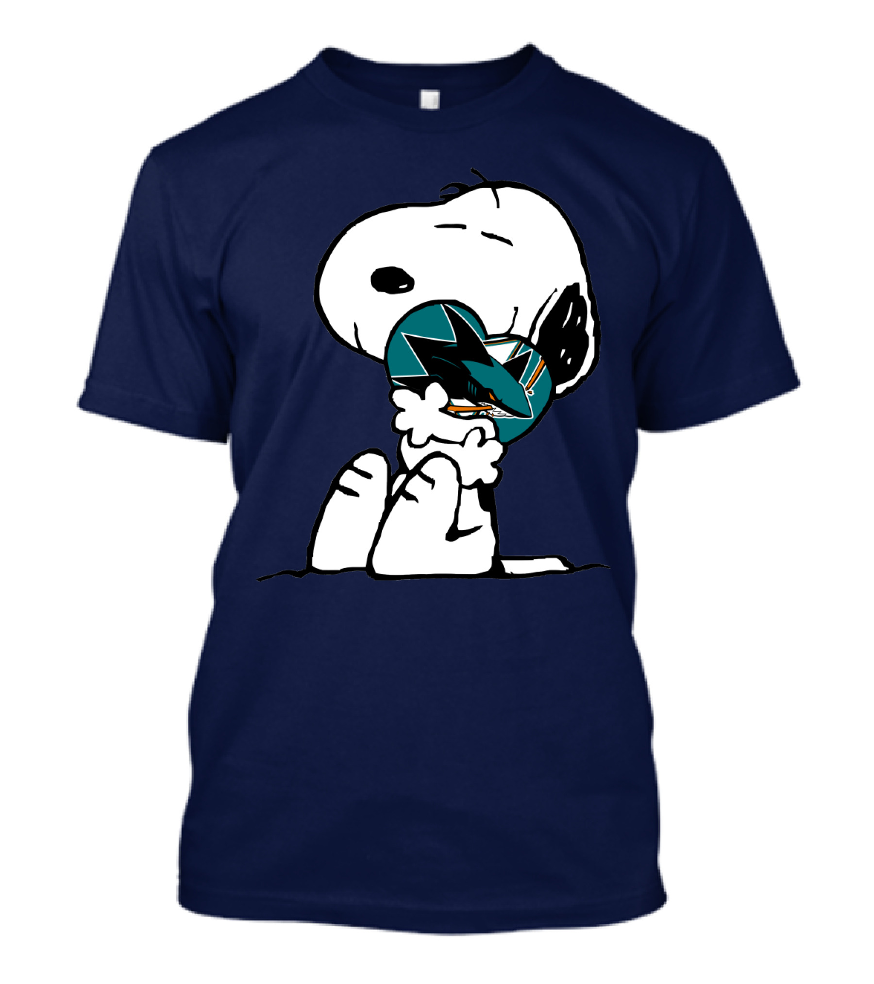 San Jose Sharks Snoopy Hockey Puck T-Shirt