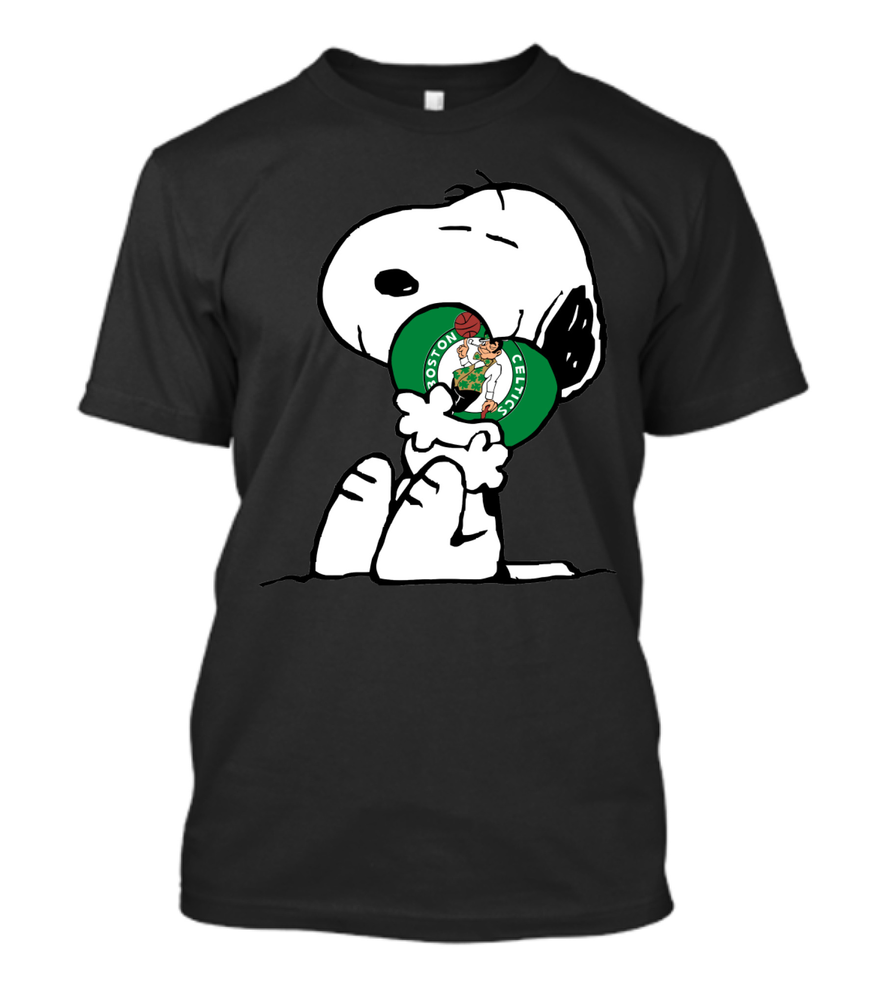 Snoopy Hugging Boston Celtics T-Shirt