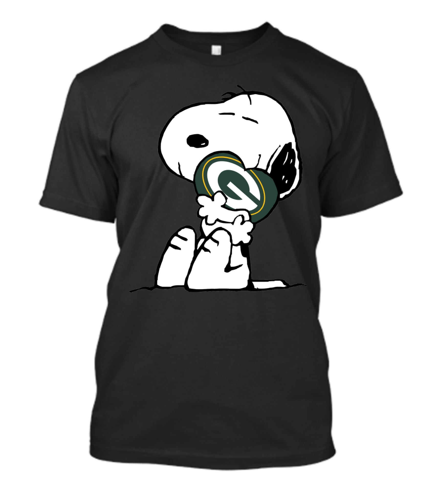 Green Bay Packers Snoopy Hugging T-Shirt
